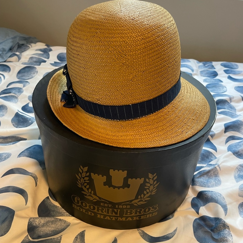 Natural Straw Cloche Bonnet